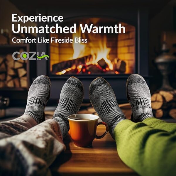 "COZIA Merino" Wool Socks for Men and Women "3 pairs" - Image 5